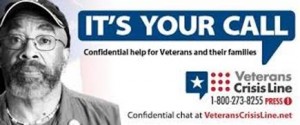 Veterans crisis line 1-800-273-8255, press 1