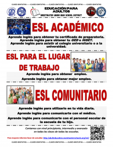ESL Pathways Flyer in Spanish