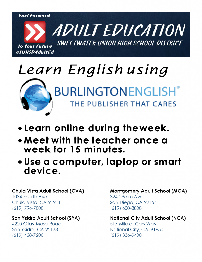 ESL Distance Learning Flyer