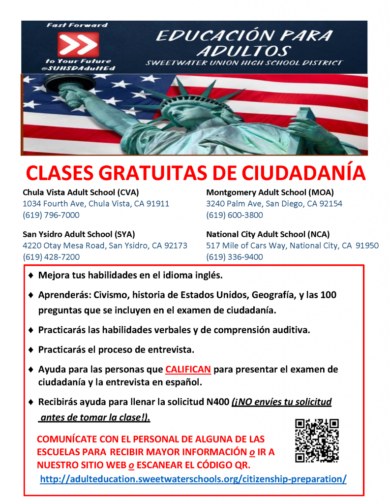 Citizenship flyer in Spanish
