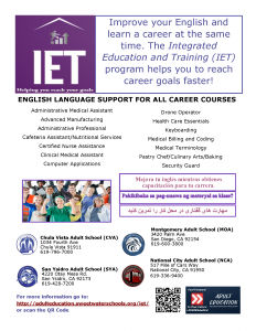 Flyer integrated education and training program. 